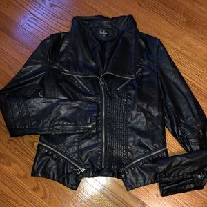 Lulus fitted “leather” jacket